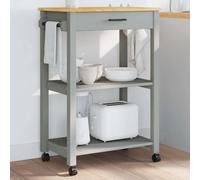 vidaXL Kitchen Trolley MONZA 60x40x88.5 cm Solid Wood Pine