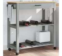 vidaXL Kitchen Trolley MONZA 84x40x88.5 cm Solid Wood Pine