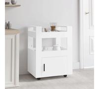 vidaXL Kitchen Trolley White 60x45x80 cm Engineered Wood