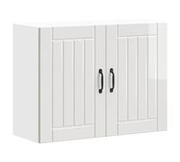 vidaXL Kitchen Wall Cabinet Lucca High Gloss White Engineered Wood