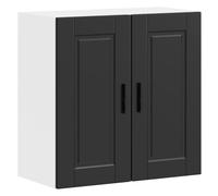 vidaXL Kitchen Wall Cabinet Porto Black Engineered Wood kitchen wall unit
