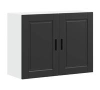 vidaXL Kitchen Wall Cabinet Porto Black Engineered Wood kitchen wall unit