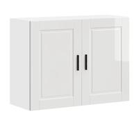 vidaXL Kitchen Wall Cabinet Porto High Gloss White Engineered Wood