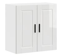 vidaXL Kitchen Wall Cabinet Porto High Gloss White Engineered Wood