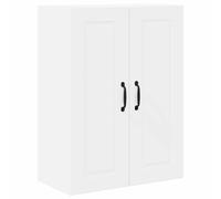 vidaXL Kitchen Wall Cabinet White 60 x 31 x 80 cm Engineered Wood, Contemporary Kitchen Unit, Modern Cabinet, Wall Storage Solutions, Minimalist Shelves, Functional Options