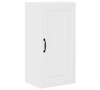 vidaXL Kitchen Wall Cabinet with Door High Gloss White 40 x 31 x 80 cm, Modern Rectangular Kitchen Cabinet, Ample Storage Wall-Mounted Unit, Contemporary Organizer for Home Renovation