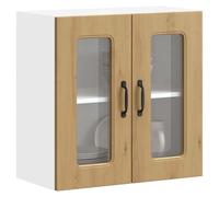 vidaXL Kitchen Wall Cabinet with Glass Door Kalmar Artisan Oak Engineered Wood