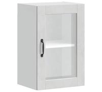 vidaXL Kitchen Wall Cabinet with Glass Door Porto Concrete Grey