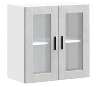 vidaXL Kitchen Wall Cabinet with Glass Door Porto Concrete Grey