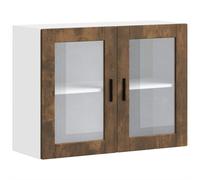vidaXL Kitchen Wall Cabinet with Glass Door Porto Smoked Oak kitchen wall unit