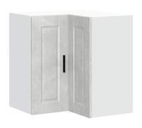 vidaXL Kitchen Wall Corner Cabinet "Porto" Concrete Grey Engineered Wood