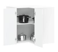 vidaXL Kitchen Wall Corner Cabinet Porto High Gloss White Engineered Wood