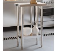 vidaXL Kitchen Work Table 55x55x85 cm Stainless Steel