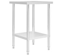 Vidaxl Kitchen Work Table 60X60X85 Cm Stainless Steel Work Tables