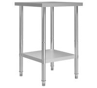 Vidaxl Kitchen Work Table 60X60X85 Cm Stainless Steel Work Tables