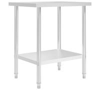 vidaXL Kitchen Work Table 80x60x85 cm Stainless Steel