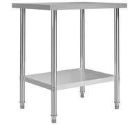 Vidaxl Kitchen Work Table 80X60X85 Cm Stainless Steel Work Tables