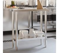 vidaXL Kitchen Work Table 82.5x30x85 cm Stainless Steel
