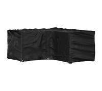 vidaXL L-Shaped Garden Furniture Cover 16 Eyelets 215x215x90 cm, Black