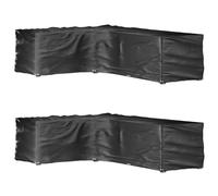 vidaXL L-Shaped Garden Furniture Covers 2 pcs 18 Eyelets 220x285x80 cm