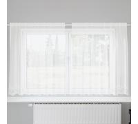 Lace Curtain with Curtains White Polyester Window Treatments Decor vidaXL