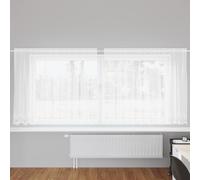 vidaXL Lace Curtain with Curtains Floral White 160 x 300 cm Polyester