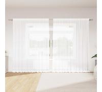 vidaXL Lace Curtain with Curtains Floral White 200 x 300 cm Polyester
