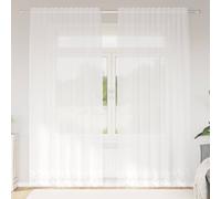 Lace Curtain with Curtains White Polyester Window Treatments Decor vidaXL