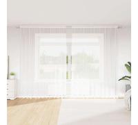 Lace Curtain White 300x280cm Polyester Light Filtering Sheer Elegant Home Decor