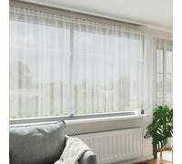 vidaXL Lace Curtain with Curtains White 1200 x 140 cm Polyester