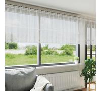vidaXL Lace Curtain with Curtains White 600 x 100 cm Polyester