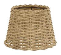 vidaXL Lamp Shade, Table Lamp Shade for Living Room Bedroom Dining Room, Bedside Light Shade with Holder Hole, Hallway Light Shade, Brown Wicker