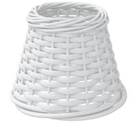 vidaXL Lamp Shade White Ø15x12 cm Wicker