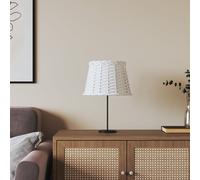 vidaXL Lamp Shade White Ø25x17 cm Wicker