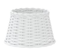 vidaXL Lamp Shade, Table Lamp Shade for Living Room Bedroom Dining Room, Bedside Light Shade with Holder Hole, Hallway Light Shade, White Wicker