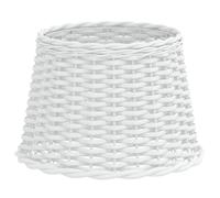 vidaXL Lamp Shade, Table Lamp Shade for Living Room Bedroom Dining Room, Bedside Light Shade with Holder Hole, Hallway Light Shade, White Wicker