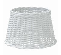 vidaXL Lamp Shade, Table Lamp Shade for Living Room Bedroom Dining Room, Bedside Light Shade with Holder Hole, Hallway Light Shade, White Wicker