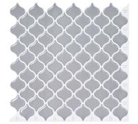 vidaXL Lanturn Tile 10 pcs Grey 27 x 27 cm Polyurethane and PET Kitchen Design Hexagonal Tiles Contemporary Style Glossy Finish Modern Appliances for a Stylish Cooking Area 2023