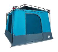 vidaXL Large 6 Person Family Camping Tent Waterproof Zipper Fire Resistant Camping Tent Features Blue Outdoor Shelter Weather Proof Temporary Cover