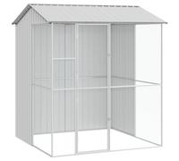 vidaXL Aviary Grey 215 x 210 x 247 cm Steel