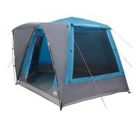 vidaXL Large Blue Camping Tent Outdoor Waterproof Polyester Quick Setup Breathable and Durable Design Zipper Closure Includes Carry Bag Ground Anchors Season Ready Contemporary Shelter Gear Portable