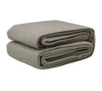 vidaXL Large Outdoor Tent Accessory Light Grey Polyester 400 x 400 cm Textured Water Resistant Durable Cover Shade Privacy Camping and Leisure Equipment Lightweight Foldable Privacy Screen