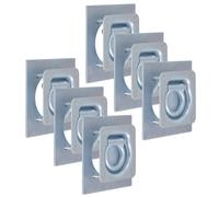 vidaXL Lashing Rings for Trailer 6 pcs Galvanised Steel 2000 kg