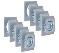 vidaXL Lashing Rings for Trailer 8 pcs Galvanised Steel 2000 kg