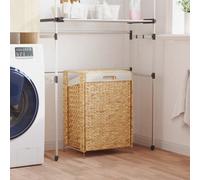 VidaXL Laundry Basket 44X34X64Cm Water Hyacinth, Brown