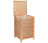 vidaXL Laundry Basket 45x45x65 cm Solid Wood Walnut