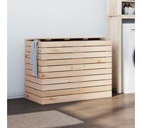 vidaXL Laundry Basket 88.5x44x66 cm Solid Wood Pine