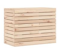 vidaXL Laundry Basket 88.5x44x66 cm Solid Wood Pine