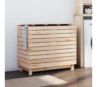 vidaXL Laundry Basket 88.5x44x76 cm Solid Wood Pine