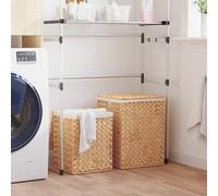 vidaXL Laundry Baskets Storage Basket Laundry Baskets Box 2 pcs Water Hyacinth